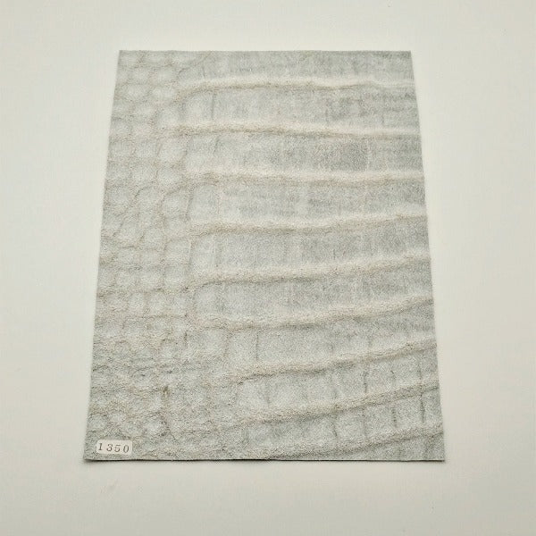 ワニ革/クロコダイル【A4/2.0mm】染色用下地革/ハギレ付/Aランク/w1350