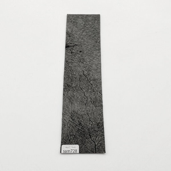 サメ革【5×21cm/1.6mm】ブラック/ツヤあり/Sランク/sam728