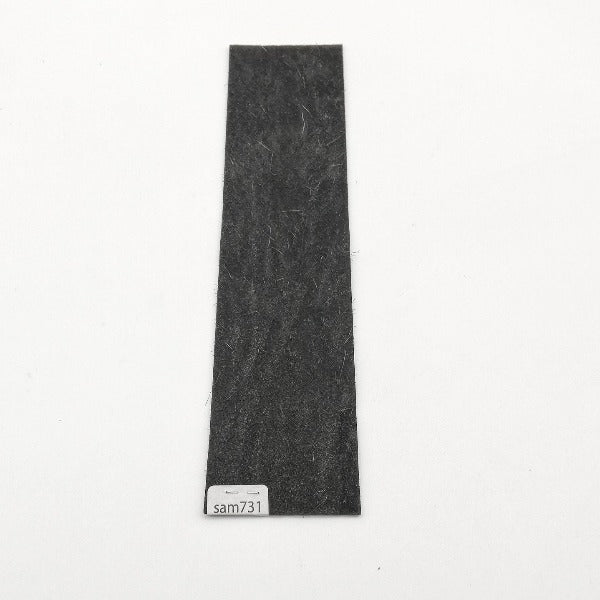 サメ革【5×21cm/1.6mm】ブラック/ツヤあり/Sランク/sam731