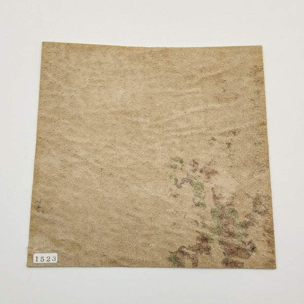 アザラシ革【21×21cm/1.8mm】迷彩ブラウン/ツヤ中/Aランク/a1523