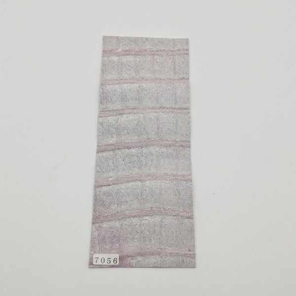 ワニ革/ポロサスクロコ【8×21cm/1.4mm】ラベンダー/ツヤ中/Bランク/w7056