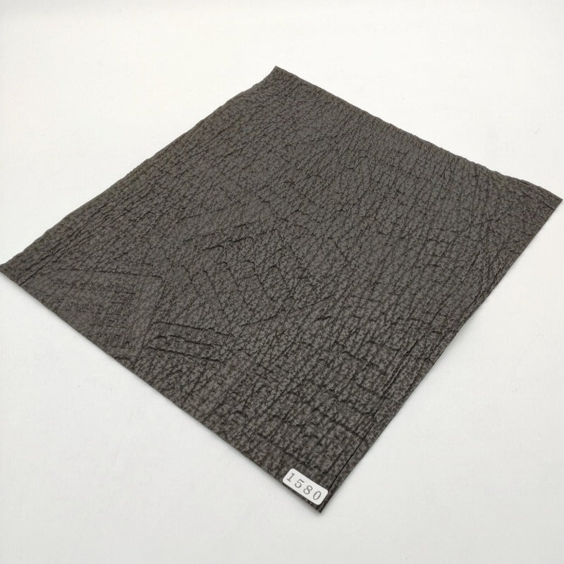 サメ革【24×22cm/1.1mm】ブラック/アルファベット柄型押し/Sランク/s1580