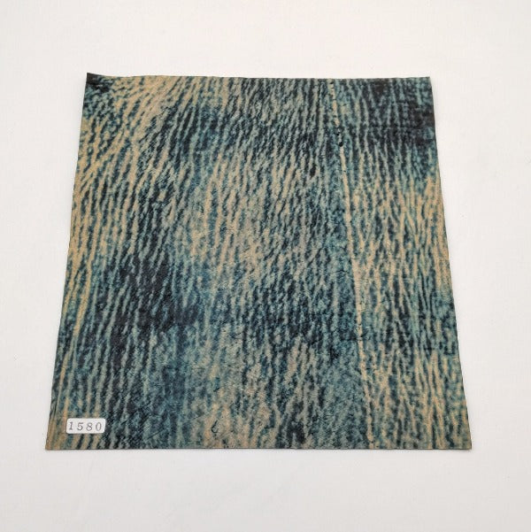 サメ革【24×22cm/1.1mm】ブラック/アルファベット柄型押し/Sランク/s1580