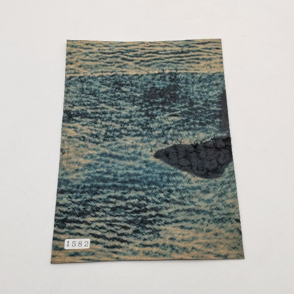 サメ革【A5/1.1mm】ブラック/アルファベット柄型押し/Sランク/s1582