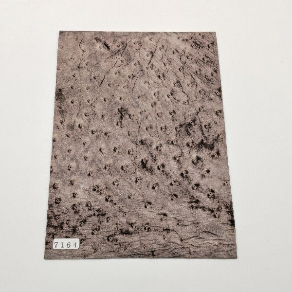 オーストリッチ革【A5/1.0mm】ダークブラウン/Aランク/d7164