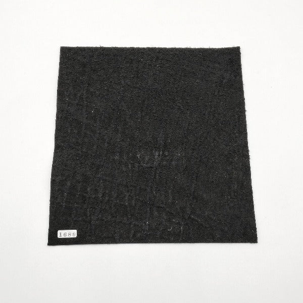 ゾウ革【24×22cm/1.8mm】ブラック/ツヤあり/Sランク/z1689