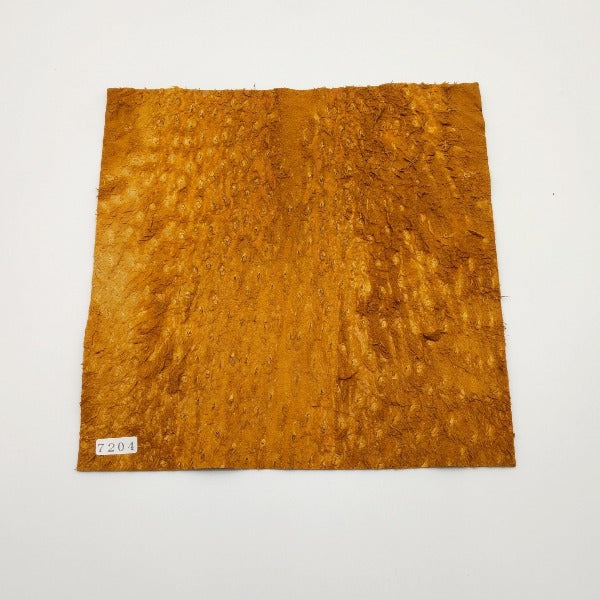 オーストリッチ革【21×21cm/0.9mm】コニャック/Aランク/d7204