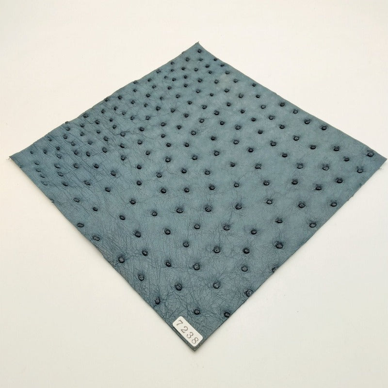 オーストリッチ革【21×21cm/1.2mm】ブルージーン/SQランク/d7238