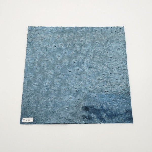 オーストリッチ革【21×21cm/1.2mm】ブルージーン/SQランク/d7238