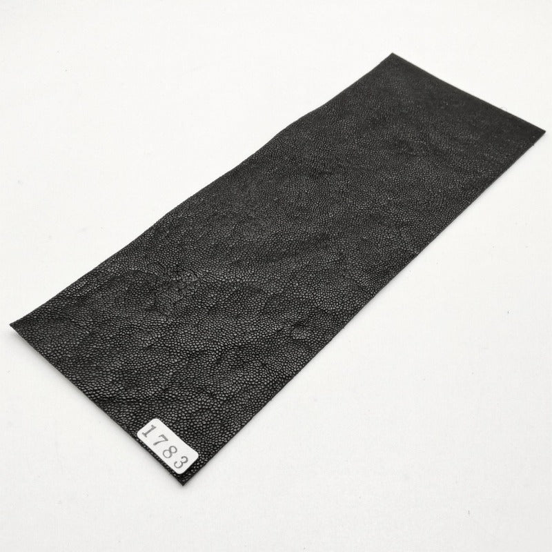 ゾウ革【8×21cm/1.1mm】ブラック/ツヤあり/Aランク/z1783