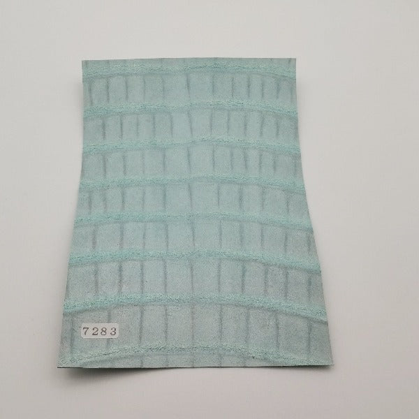 ワニ革/ポロサスクロコ【A5/0.9mm】ミントグリーン/ツヤ強/Sランク/w7283