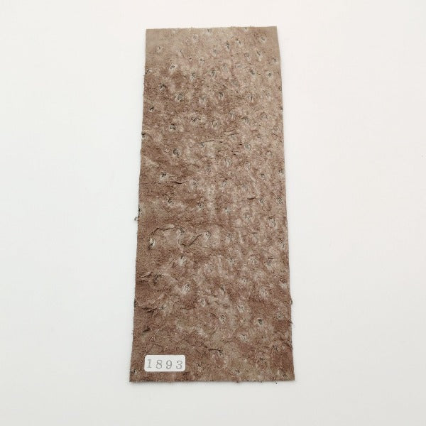 オーストリッチ革【8×21cm/1.0mm】カフェオレ/SQランク/d1893