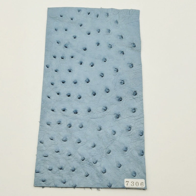 オーストリッチ革【11×21cm/1.2mm】スカイブルー/SQランク/d7306