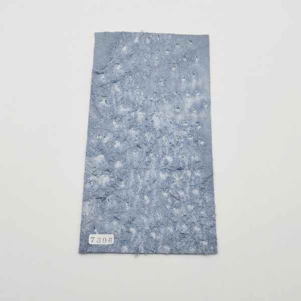 オーストリッチ革【11×21cm/1.2mm】スカイブルー/SQランク/d7306