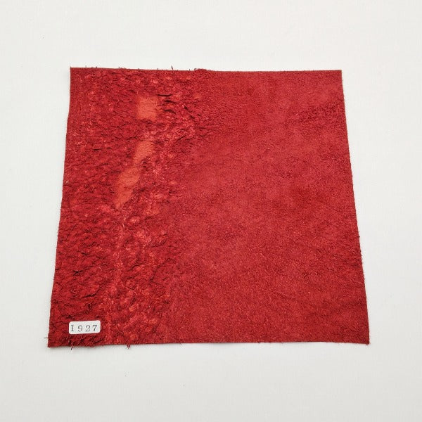 オーストリッチ革【21×21cm/0.8mm】レッド/Sランク/d1927