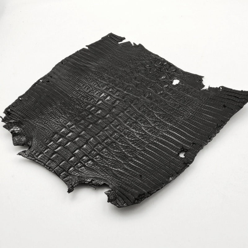 ジャクルシー革【15×15cm/Bランク】ブラック/ ツヤ強/ j7346