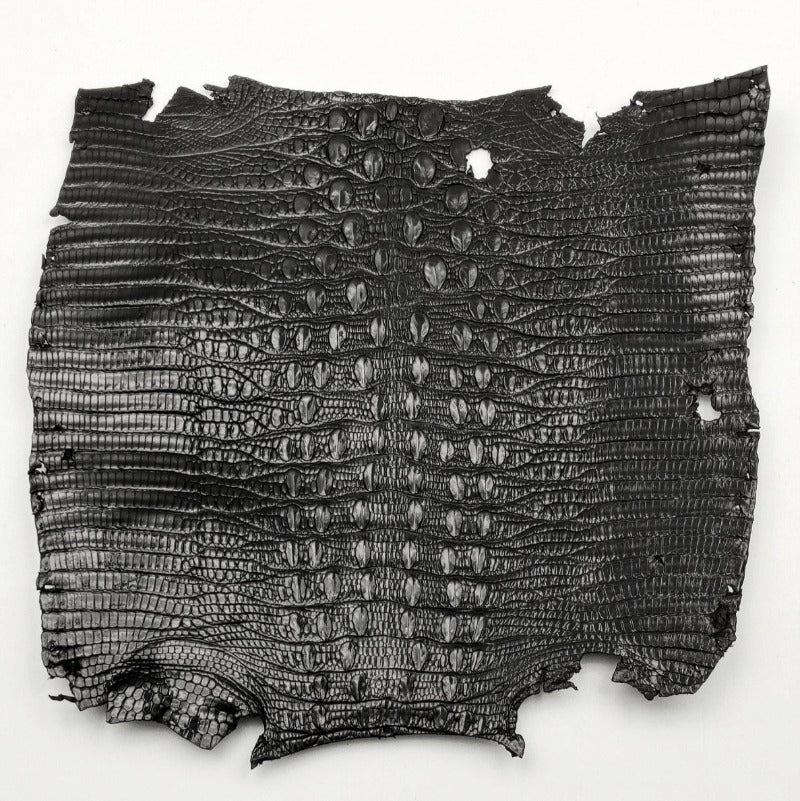 ジャクルシー革【15×15cm/Bランク】ブラック/ ツヤ強/ j7346