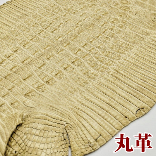 ジャクルシー革【13×13cm/Aランク】ベージュ/ ツヤ強/ j1948
