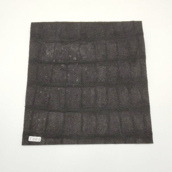 ワニ革/クロコダイル【24×22cm/1.4mm】デニムグレー/Aランク/w7384