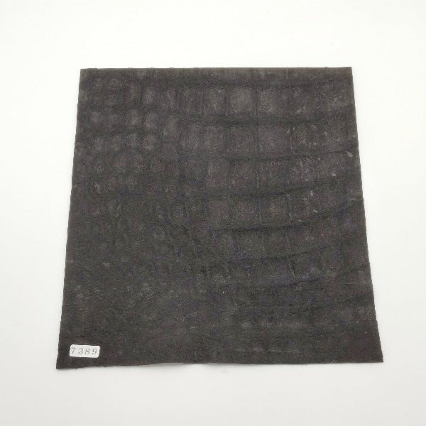 ワニ革/クロコダイル【24×22cm/1.3mm】デニムグレー/Sランク/w7389