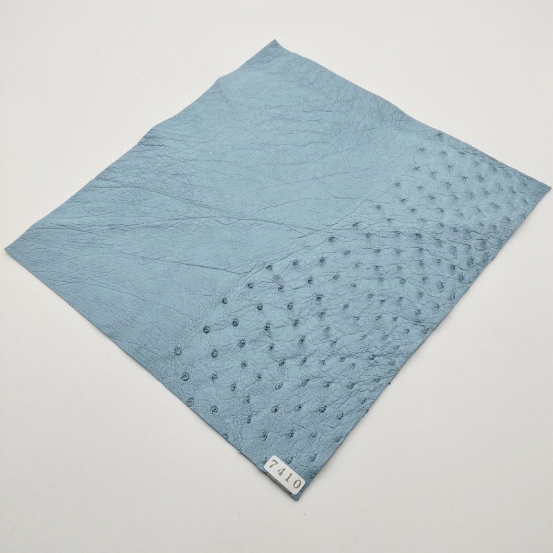オーストリッチ革【24×22cm/1.0mm】スカイブルー/Aランク/d7410