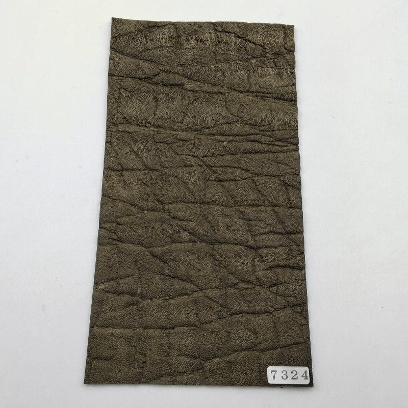 ゾウ革【11×21cm/1.5mm】ダークグレー/オイル仕上げ/Aランク/z7324