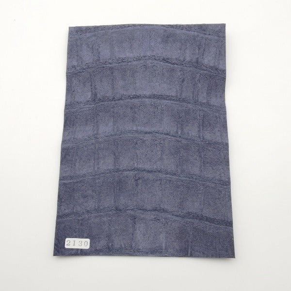 ワニ革/ナイルクロコ【A5/1.4mm】ネイビー/ツヤ中/Aランク/w2130