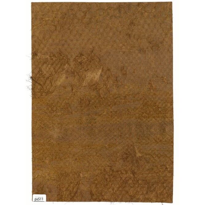 ヘビ革/モラレスパイソン【A4/0.4mm】ブラウン/ツヤ強/Cランク/ps511