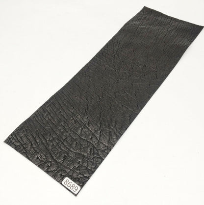 オーストリッチ革【31×10.5cm/0.7mm】ブラック/Sランク/d8689