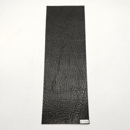 サメ革【33×11cm/0.8mm】ブラック/ツヤ強/Aランク/s2368