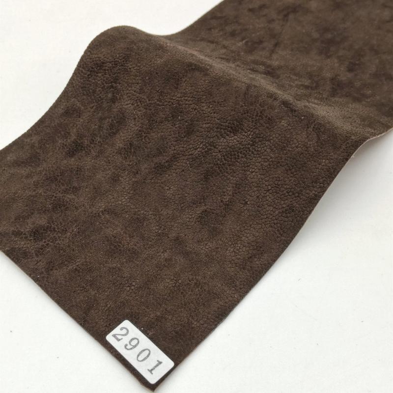 ゾウ革【33×11cm/0.7mm】ダークブラウン/ツヤ弱/Sランク/z2901