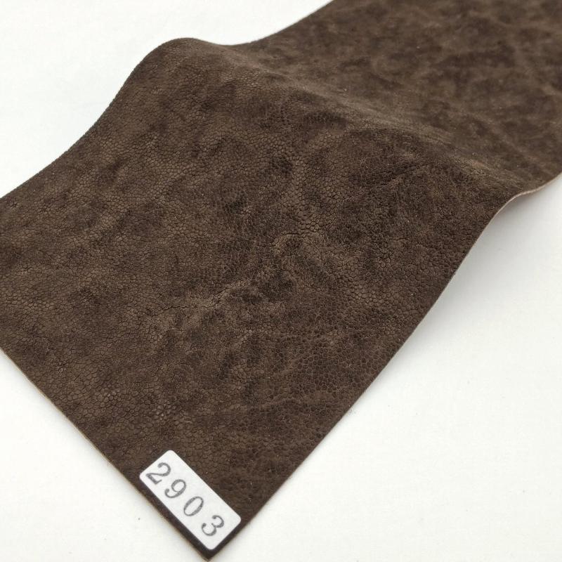 ゾウ革【33×11cm/0.8mm】ダークブラウン/ツヤ弱/Sランク/z2903