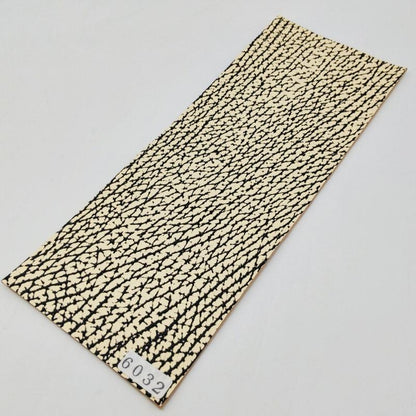 サメ革【8×21cm/1.7mm】バニラ谷黒/Sランク/s6032