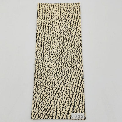 サメ革【8×21cm/1.7mm】バニラ谷黒/Sランク/s6032