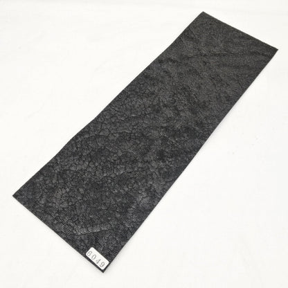 ゾウ革【33×11cm/0.6~0.7mm】ブラック/ツヤ有/Aランク/z6049