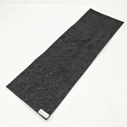 ゾウ革【33×11cm/0.6~0.7mm】ブラック/ツヤ有/Aランク/z6051