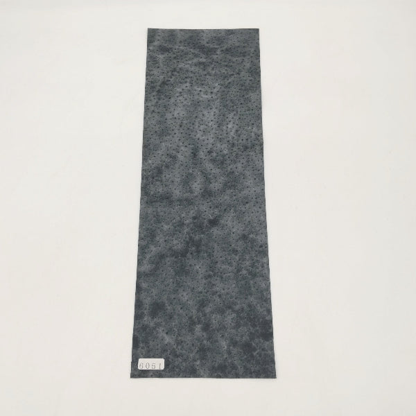 ゾウ革【33×11cm/0.6~0.7mm】ブラック/ツヤ有/Aランク/z6051