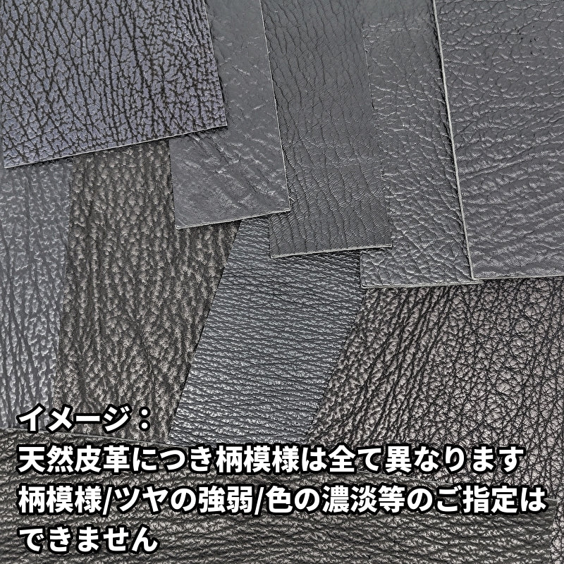 サメ切革【厚さを選べる長方形】ブラック/s01