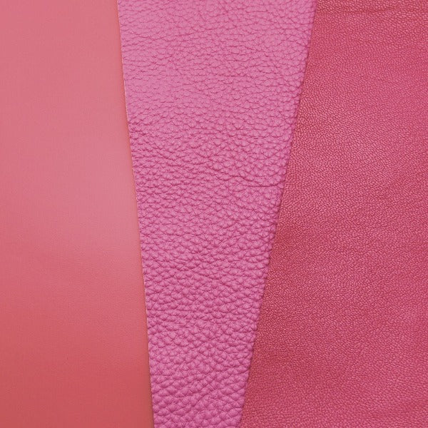 牛革【厚さを選べる大ハギレ合計24デシ】ローズピンク系/g-PK1