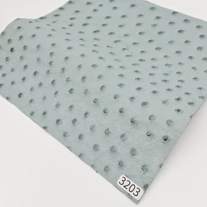 オーストリッチ革【21×21cm/0.8mm】ベビーブルー/特Aランク/d3203