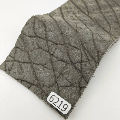 ゾウ革【8×21cm/2.3mm】モスグレー/マット/Aランク/z6219