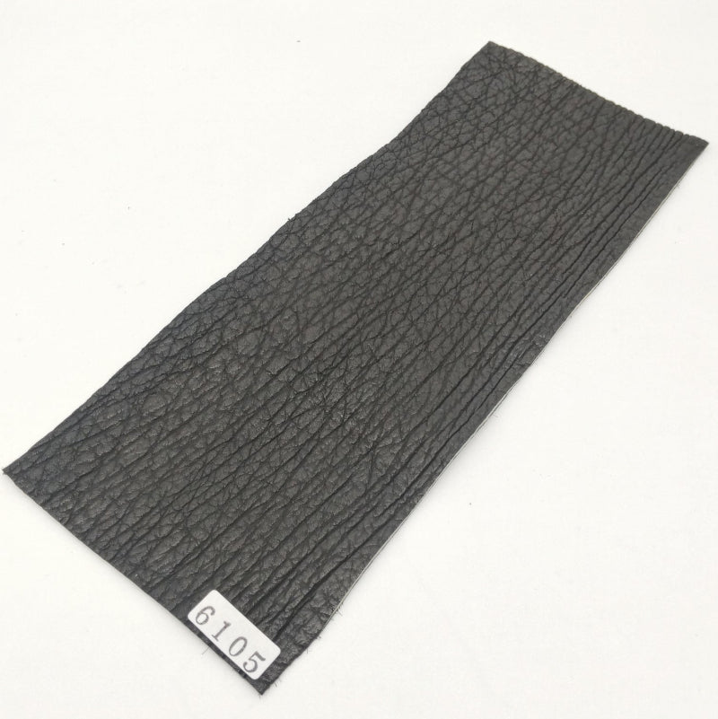 サメ革【8×21cm/1.5mm】ブラック/マット/Sランク/s6105