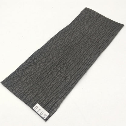 サメ革【8×21cm/1.5mm】ブラック/マット/Sランク/s6105