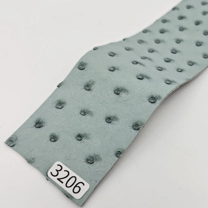 オーストリッチ革【5×21cm/1.0mm】ベビーブルー/特Sランク/d3206