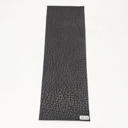 サメ革【33×11cm/0.8mm】ブラック/ツヤ弱/Sランク/s8639