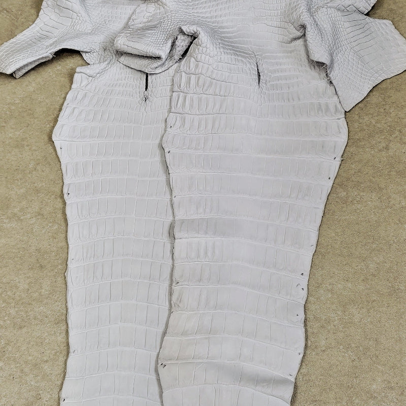 【福袋】ナイルクロコ丸革【一匹】オフホワイト/染色可能/w43