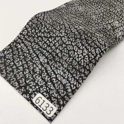 サメ革【8×21cm/1.0mm】白×黒グラデーション/Sランク/s6133