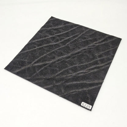 ゾウ革【21×21cm/2.2mm】ブラック/マット/Sランク/z6225