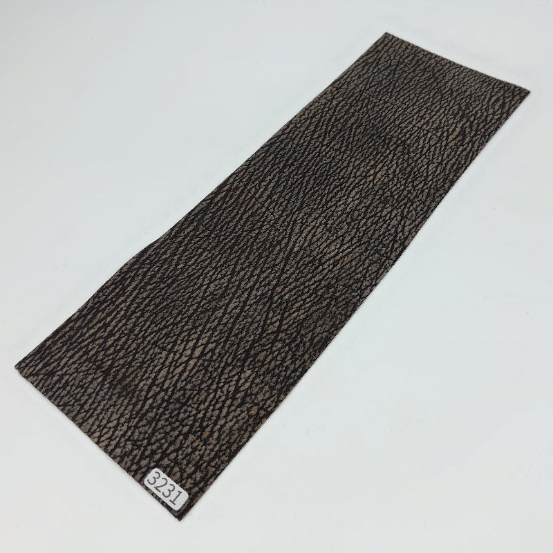サメ革【33×11cm/0.7mm】チャコール/デニム調加工/Sランク/s3231