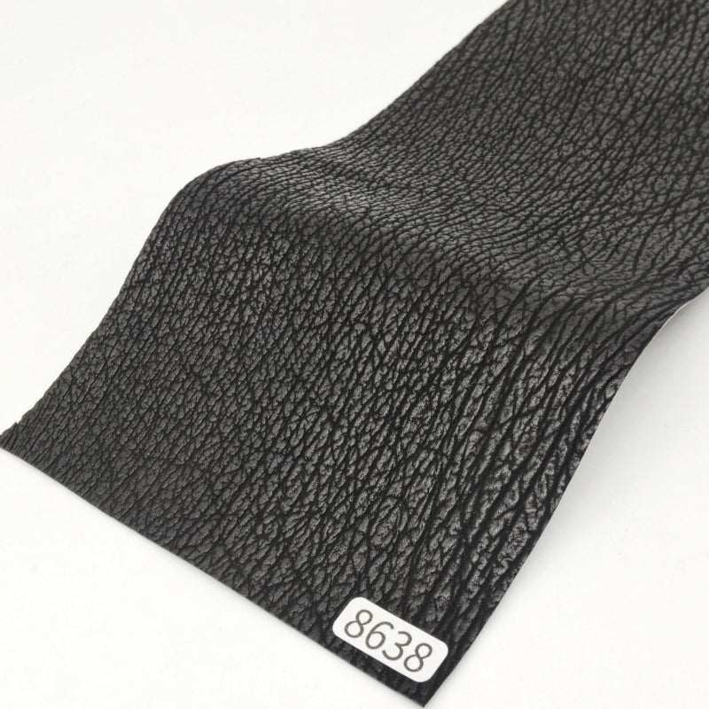 サメ革【31×10.5cm/0.7mm】ブラック/ツヤ弱/Sランク/s8638